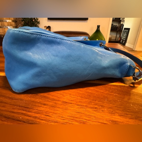 Longchamp Blue Leather 3-D shoulder bag 3D - Picture 5 of 10